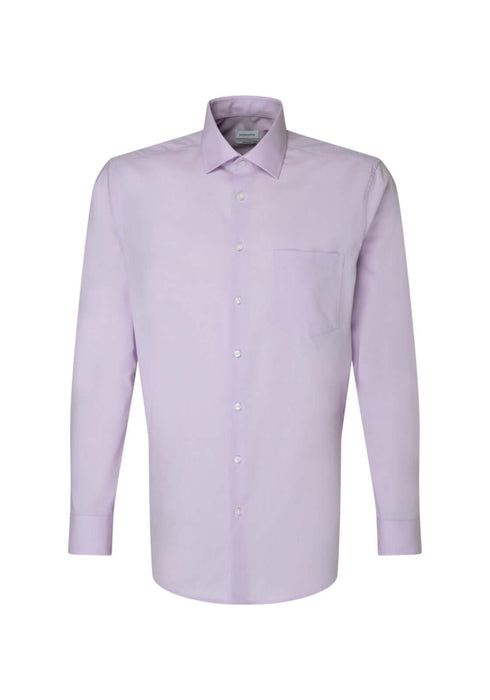 Seidensticker | Easy Care Cotton Shirt | Regular Fit | Colour: Lilac