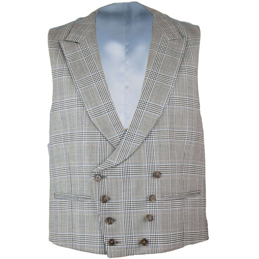 Livingston | Double Breasted Waistcoat - Prince of Wales | Chest Size: 38", 40", 42", 44", 46", 48"