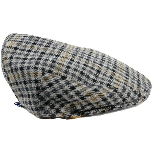 Livingston | Tweed Cap - Grey Check | Hat Size: 6 3/4", 7", 7 1/8", 7 1/4", 7 3/8", 7 1/2", 7 5/8"