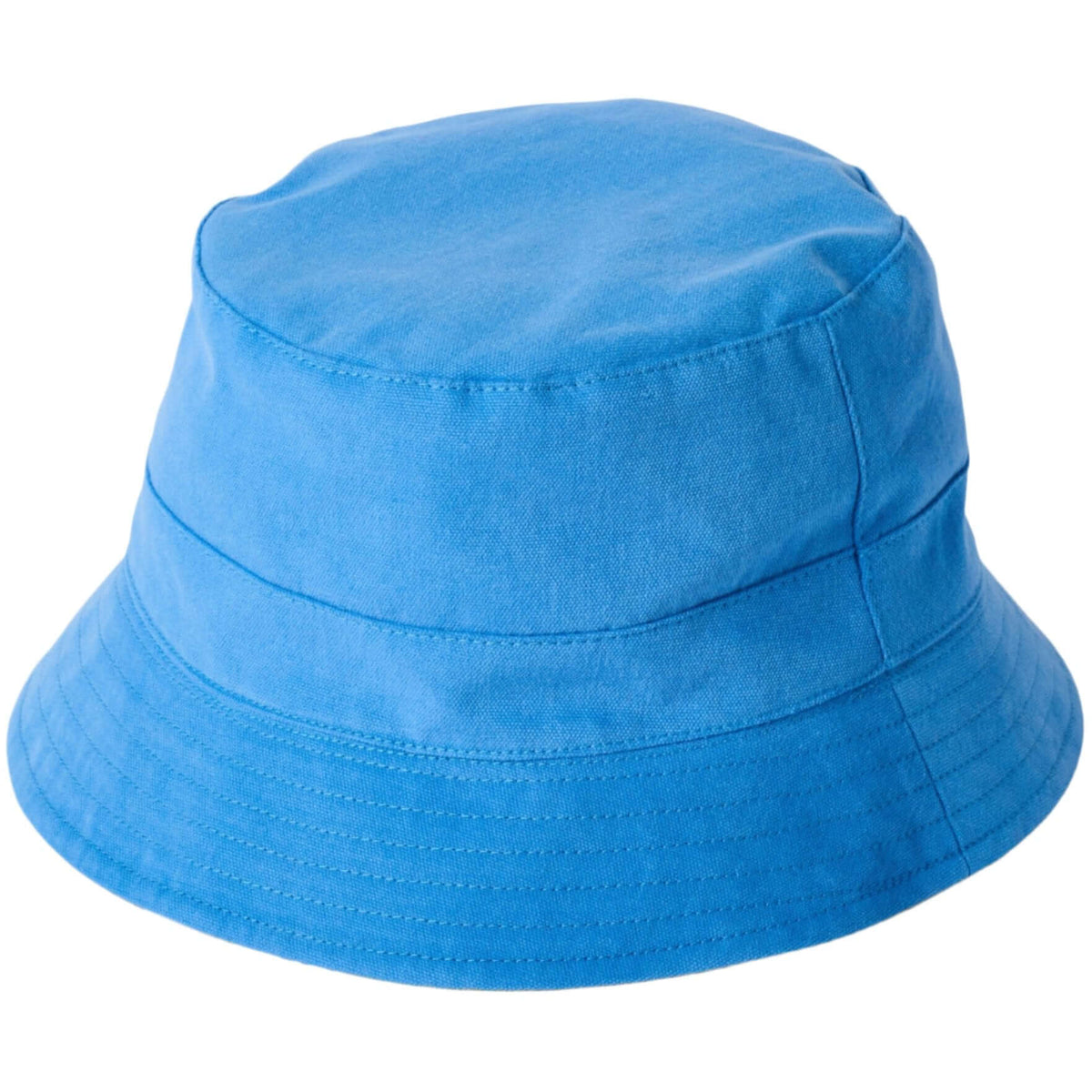 Failsworth reversible cotton bucket hat in Marine and Sunshine
