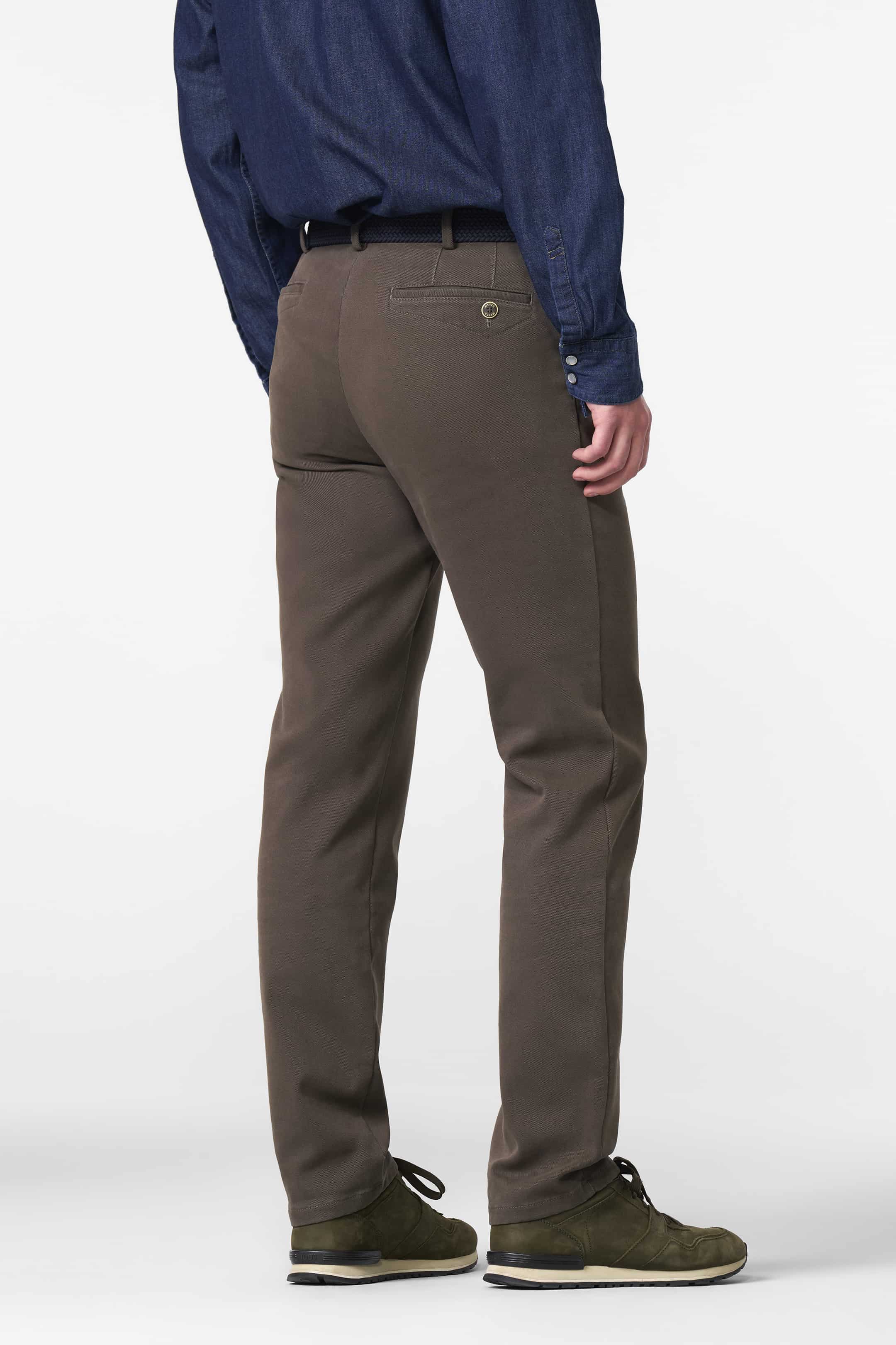 Meyer Roma Twill Chino – Cocoa – Back View