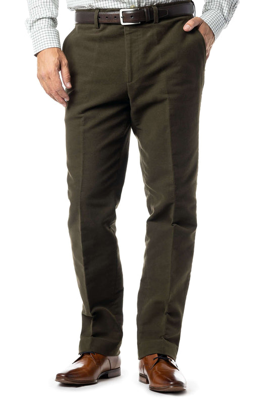 Gurteen - Epsom Moleskin Trousers - Colour: Olive