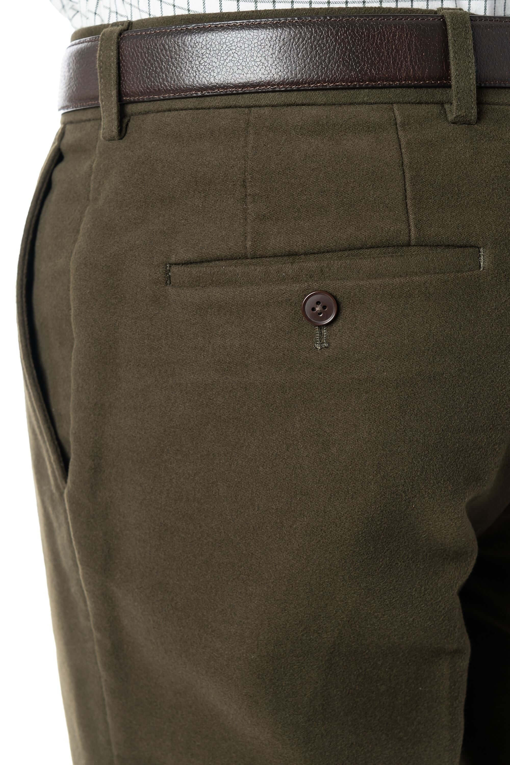 Gurteen - Epsom Moleskin Trousers - Colour: Olive
