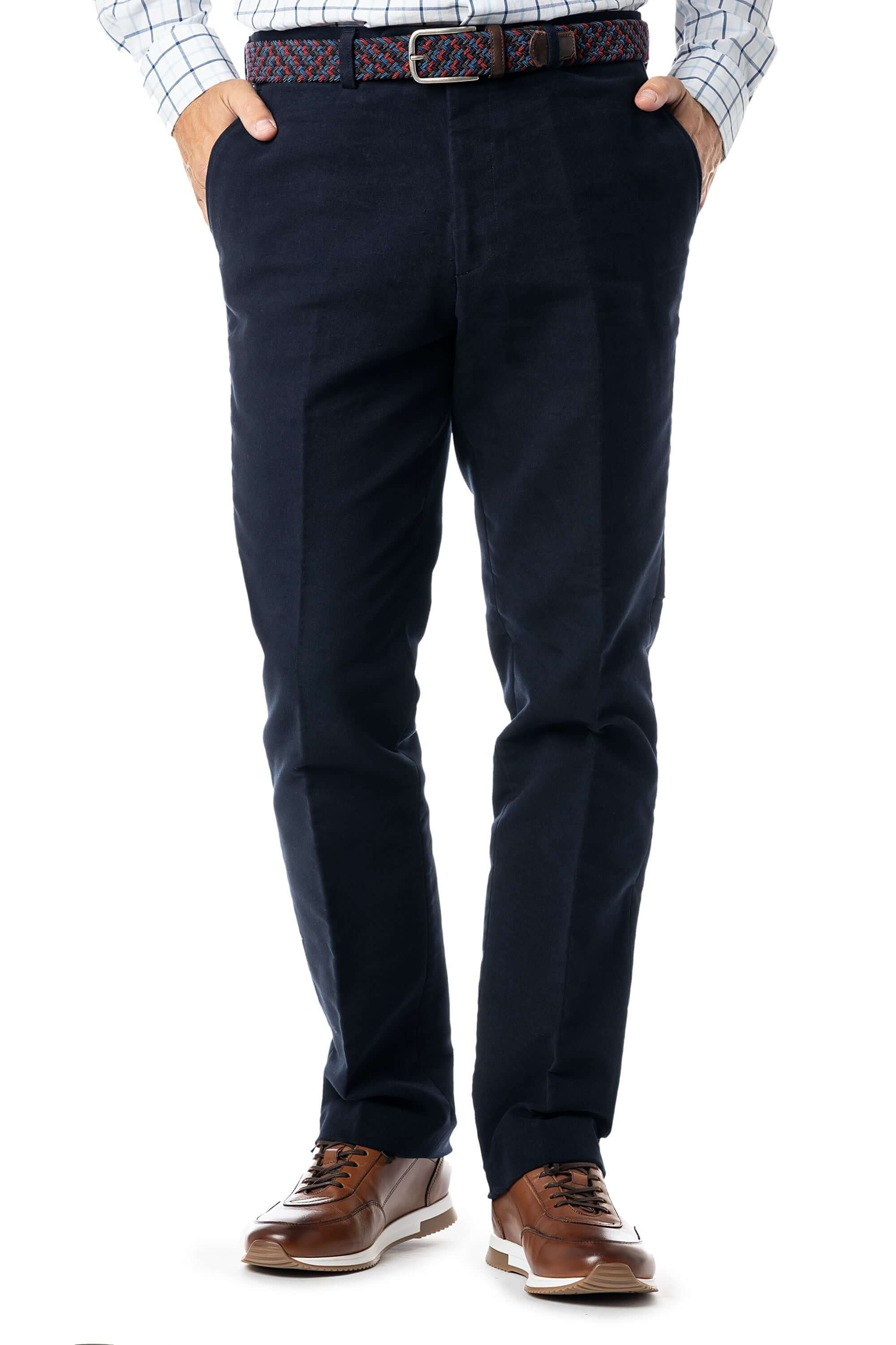 Gurteen - Epsom Moleskin Trousers - Colour: Navy