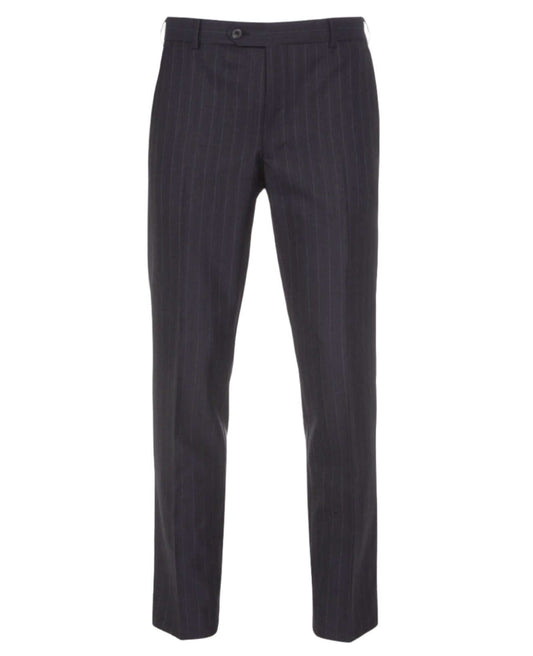 Magee - Mix & Match Pinstripe Wool Suit Trousers - Colour: Navy Pinstripe