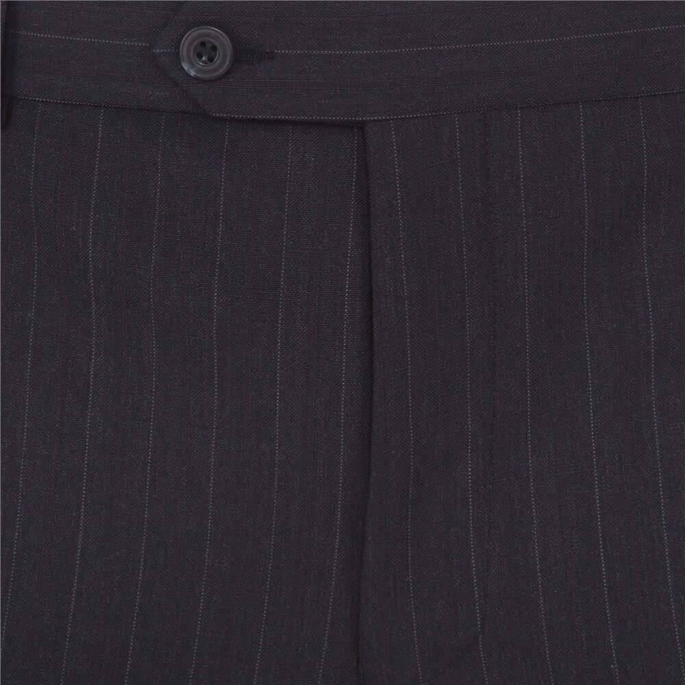 Magee - Mix & Match Pinstripe Wool Suit Trousers - Colour: Navy Pinstripe