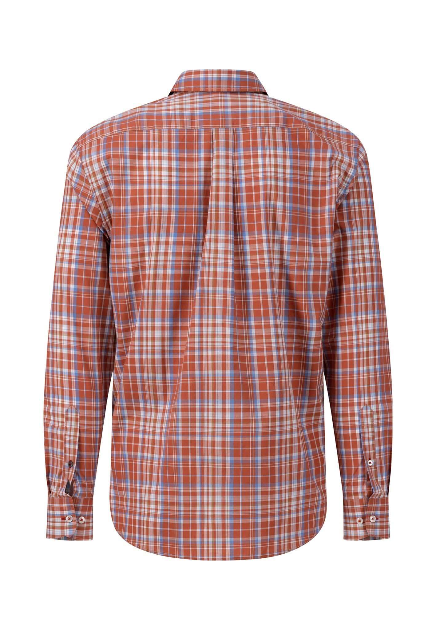 Fynch Hatton - Button Down Check Shirt - Colour: Orient Red Check