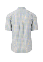 Fynch Hatton - Short Sleeve Fine Checked Shirt - Colour: Pineapple