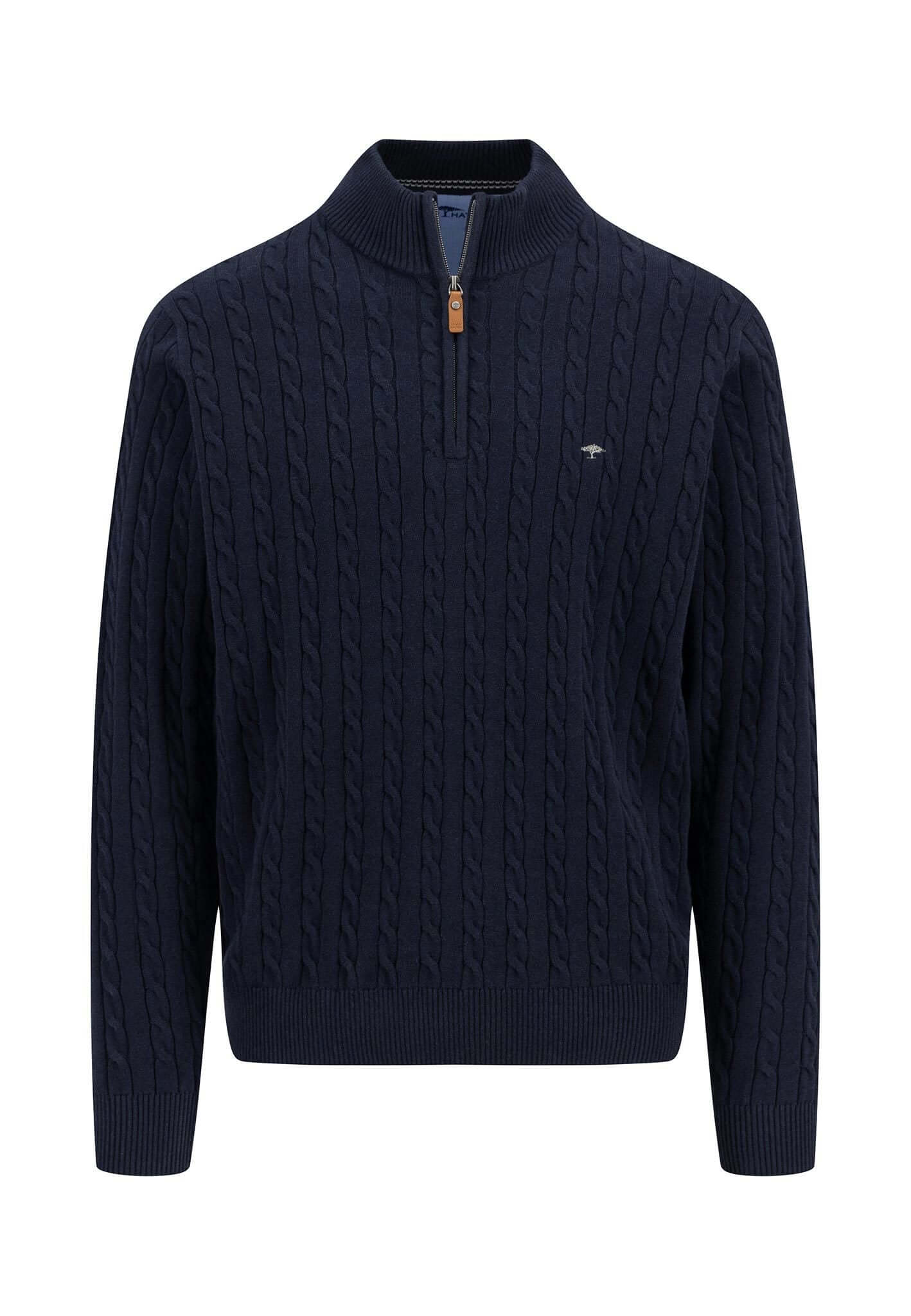 1/4 Zip Cable Pullover