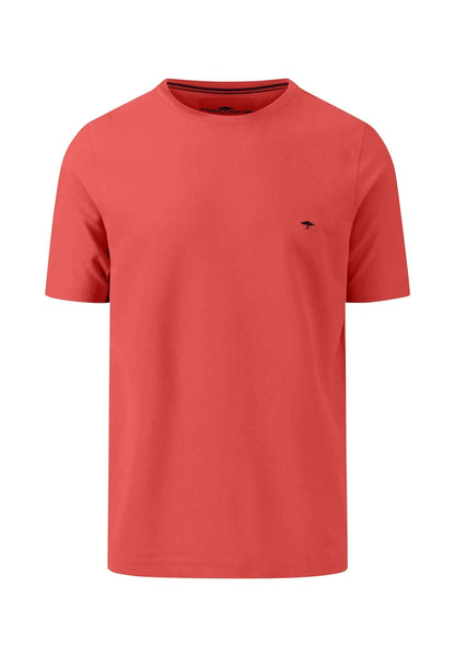 Fynch Hatton - Basic Cotton Pique T-Shirt - Colour: Orient Red