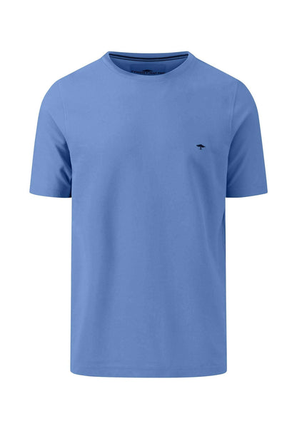 Fynch Hatton - Basic Cotton Pique T-Shirt - Colour: Crystal Blue