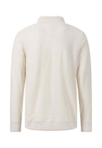 Fynch Hatton - 1/4 Zip Twill Sweat Shirt - Colour: Off White