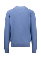 Fynch Hatton - V Neck Cotton Pullover - Colour: Orient Red