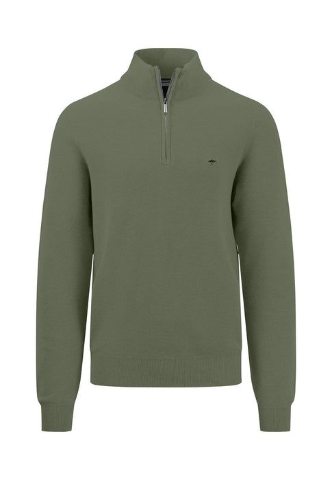 1/4 Zip Pullover Cotton Structure