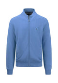 Fynch Hatton - Full Zip Pullover Cotton Structure - Colour: Crystal Blue