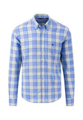 Fynch Hatton - Button Down Check Shirt - Colour: Crystal Blue Check