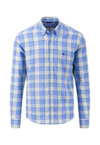 Fynch Hatton - Button Down Check Shirt - Colour: Crystal Blue Check