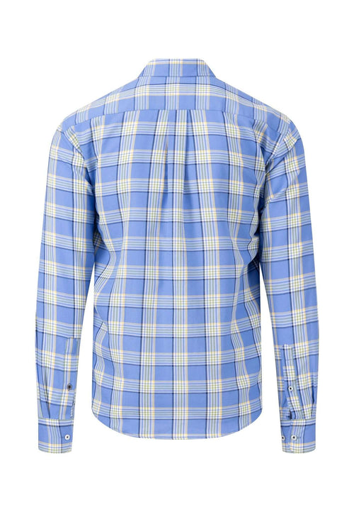 Fynch Hatton - Button Down Check Shirt - Colour: Crystal Blue Check