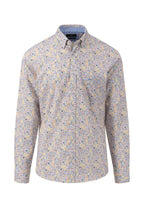Fynch Hatton - Button Down Print Shirt - Colour: Dusty Lavender