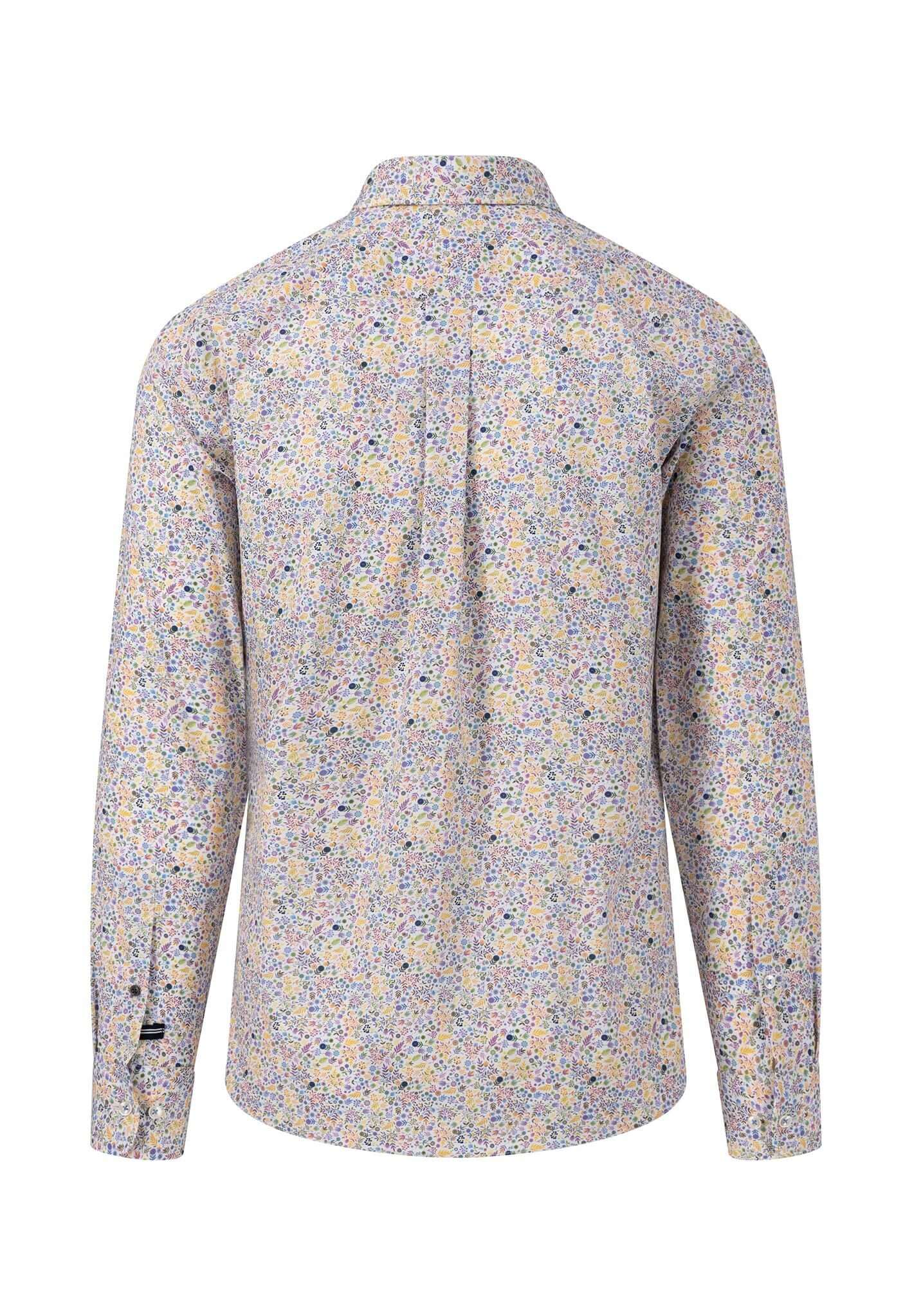 Fynch Hatton - Button Down Print Shirt - Colour: Dusty Lavender