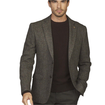 Magee - Clady Donegal Tweed Blazer - Colour: Grey Herringbone