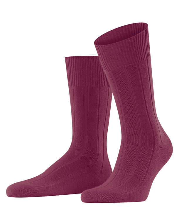 Falke - Lhasa Cashmere Blend Sock - Colour: Red Plum