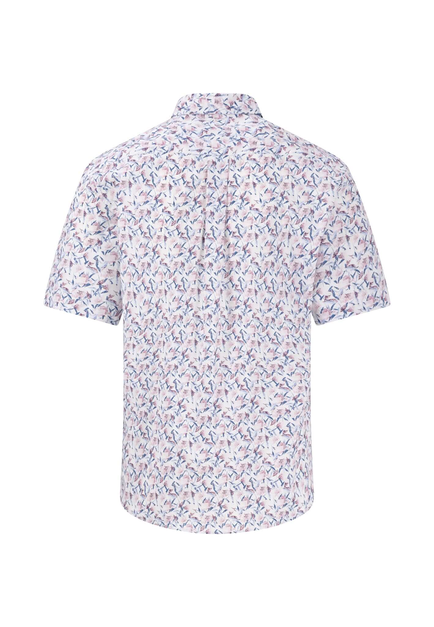 Short Sleeve Flower Print Shirt