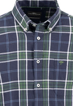 Fynch-Hatton Twill Check Button-Down Shirt, check detail