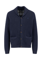 Buttoned Shawl Collar Cardigan