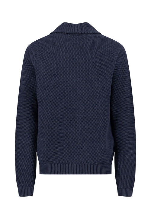 Buttoned Shawl Collar Cardigan