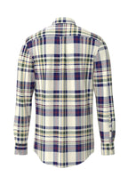 Fynch-Hatton Button Down Check Shirt in Merlot Check – back view