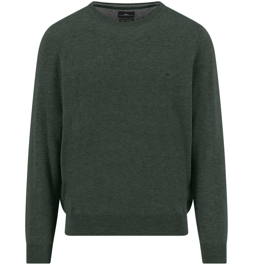 Merino Cashmere Crew Neck Pullover