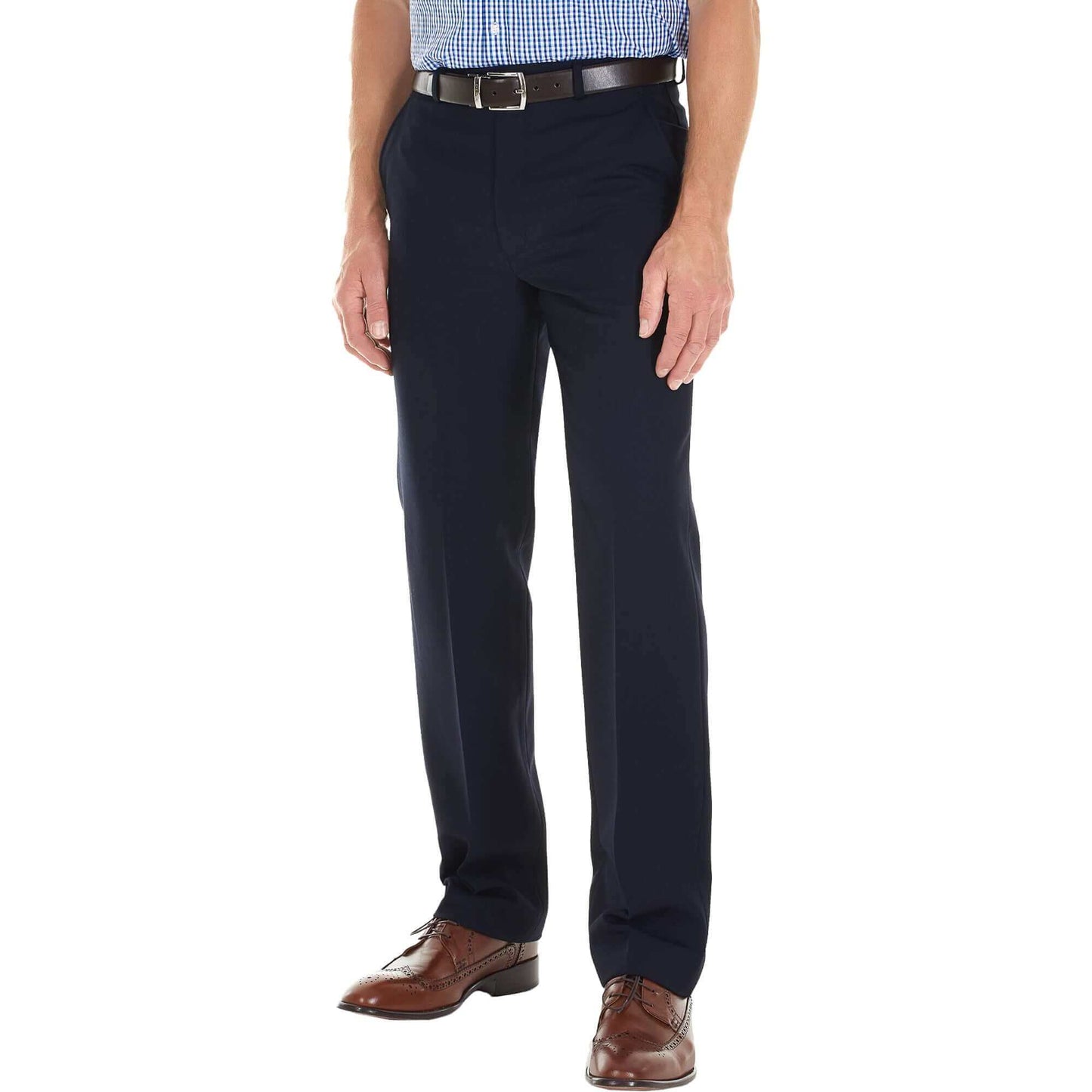 Gurteen - Classic Wool Mix Trousers - Colour: Navy