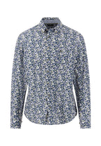 Fynch-Hatton Patterned Button-Down Shirt in Moss - front view