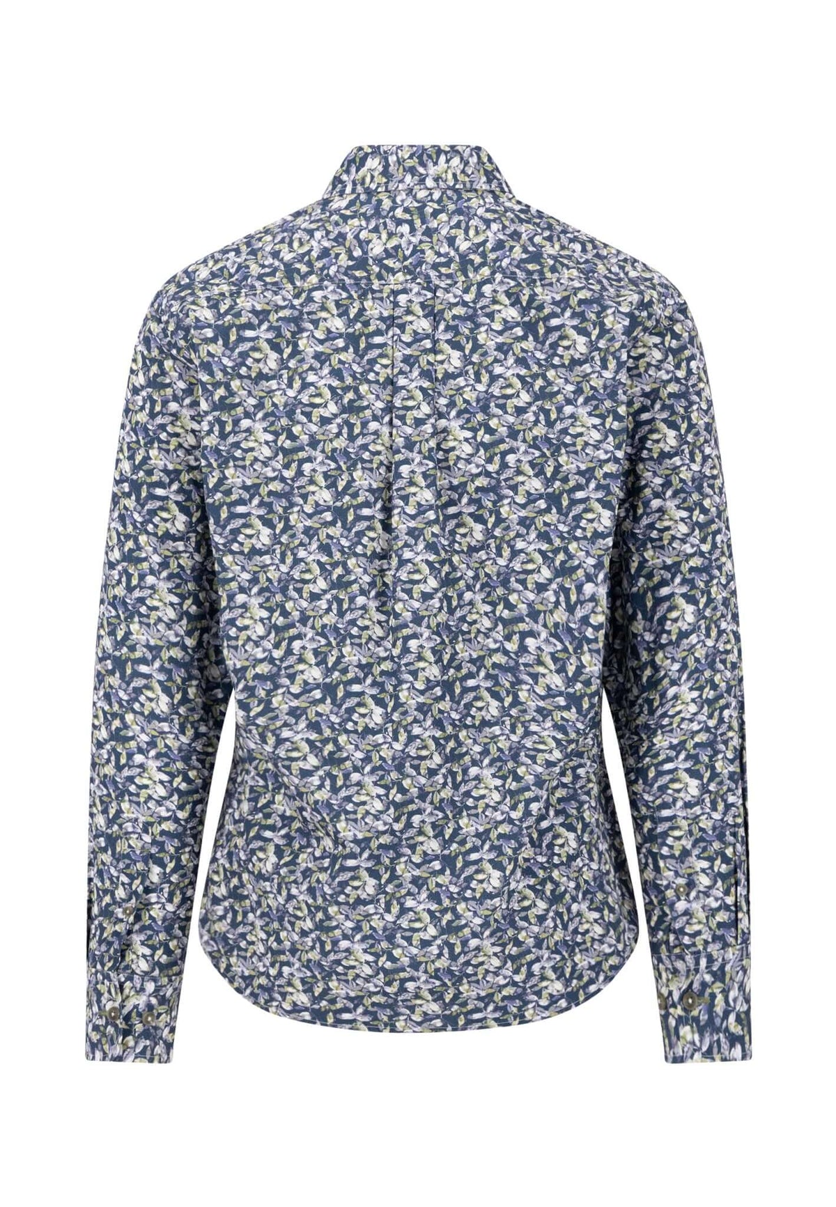 Fynch-Hatton Patterned Button-Down Shirt in Moss - detail view