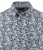 Fynch-Hatton Patterned Button-Down Shirt in Moss - product view