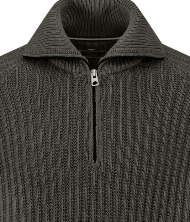 Fynch-Hatton Zip Troyer Jumper in Cypress - product view 3
