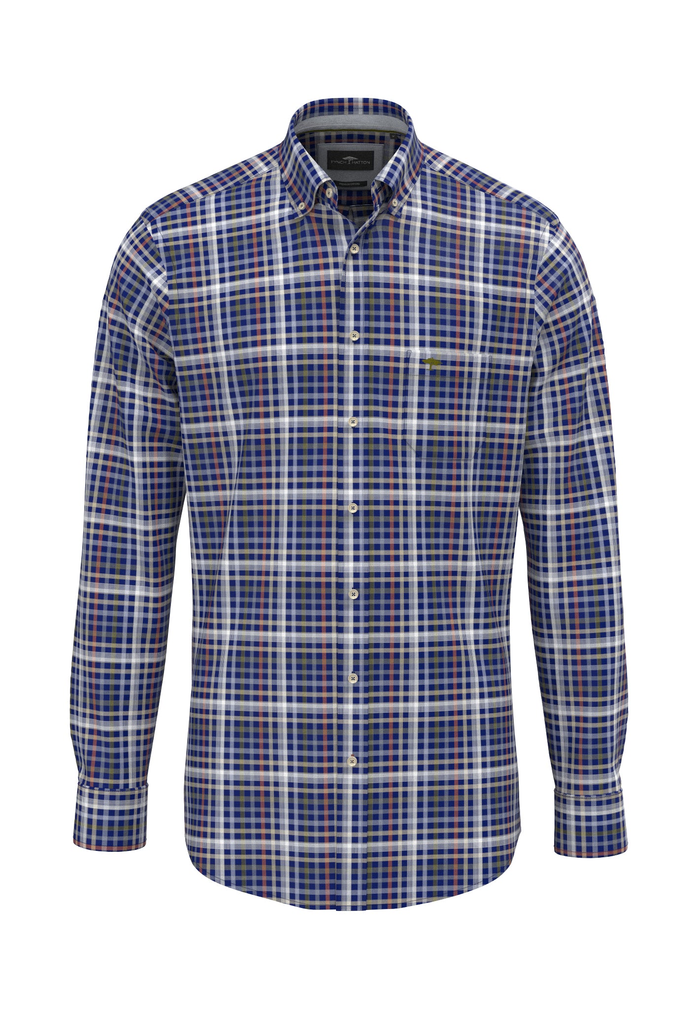 Fynch-Hatton Heritage Oxford Check Button-Down Shirt - 16098760-661 image 1
