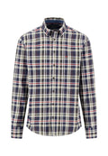 Fynch-Hatton Colourful Flannel Check Button-Down Shirt - 16105510-748 image 1