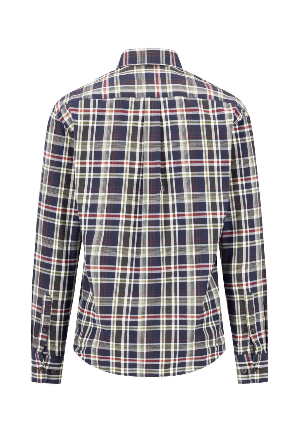 Fynch-Hatton Colourful Flannel Check Button-Down Shirt - 16105510-748 image 2