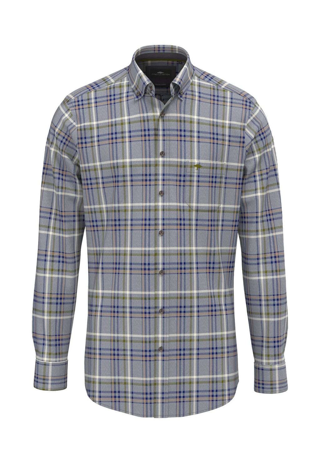 Fynch-Hatton Premium Melange Check Button-Down Shirt - 16108860-660 image 1