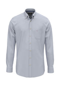 Fynch-Hatton Oxford Button-Down Shirt in Harbour Blue – front view