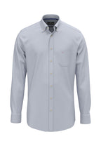 Fynch-Hatton Oxford Button-Down Shirt in Harbour Blue – front view
