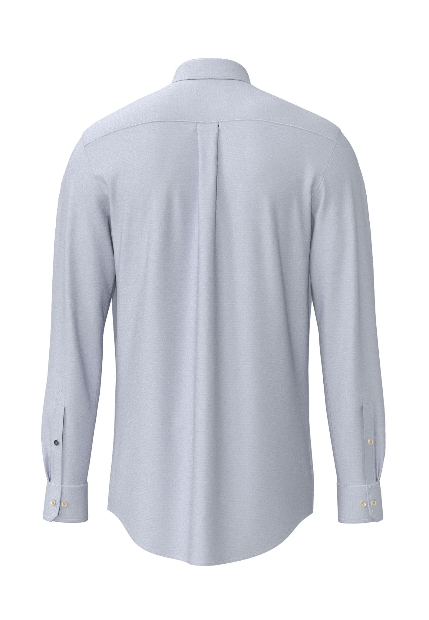 Fynch-Hatton Oxford Button-Down Shirt in Harbour Blue – back view
