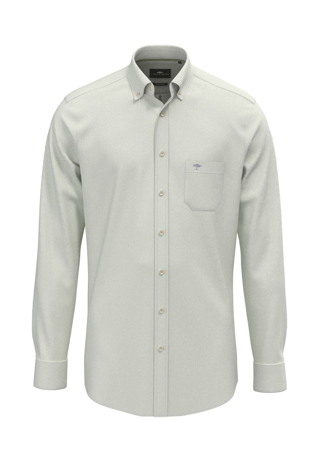 Fynch-Hatton Oxford Button-Down Shirt in Avocado – front view