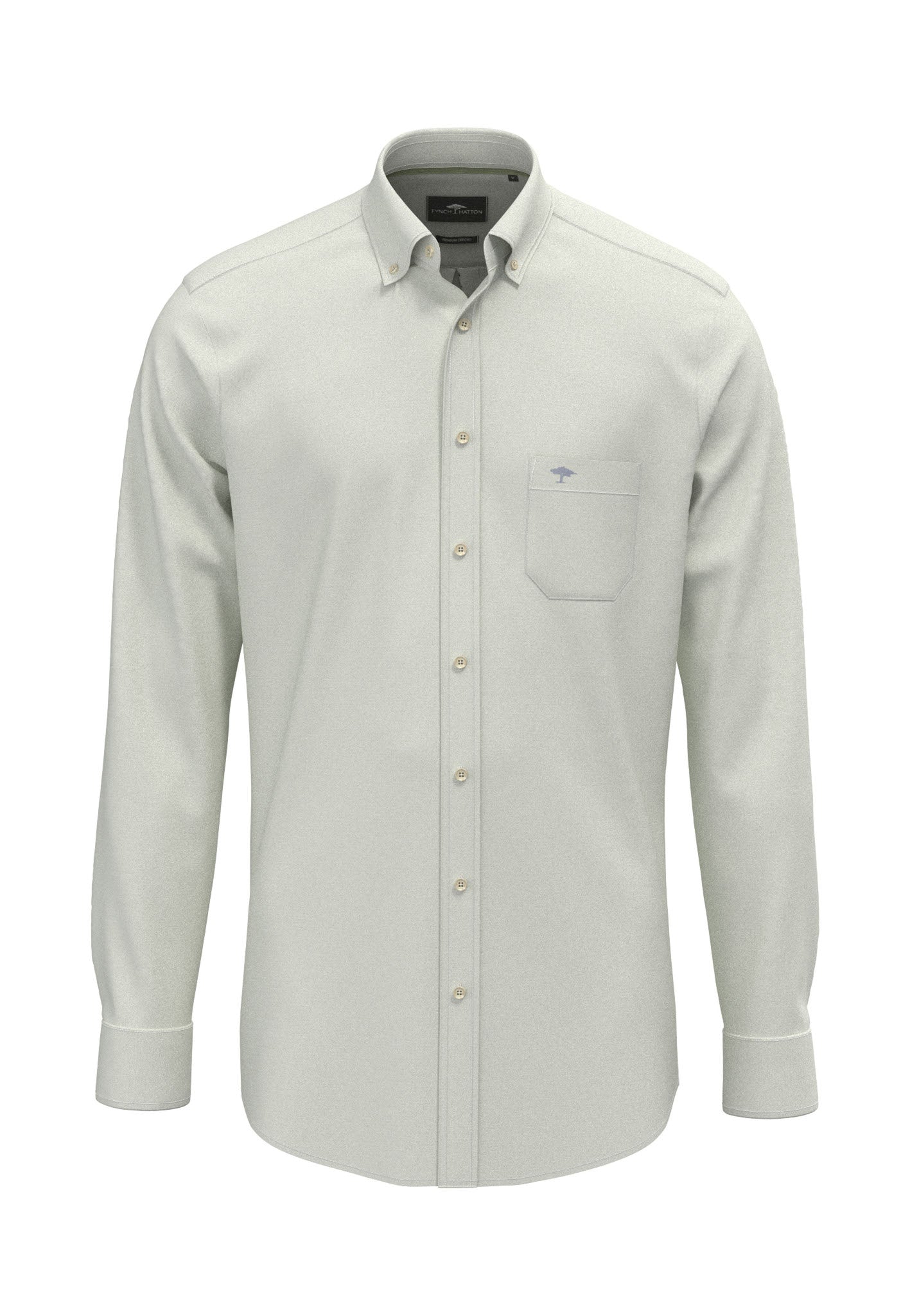 Fynch-Hatton Oxford Button-Down Shirt in Avocado – front view
