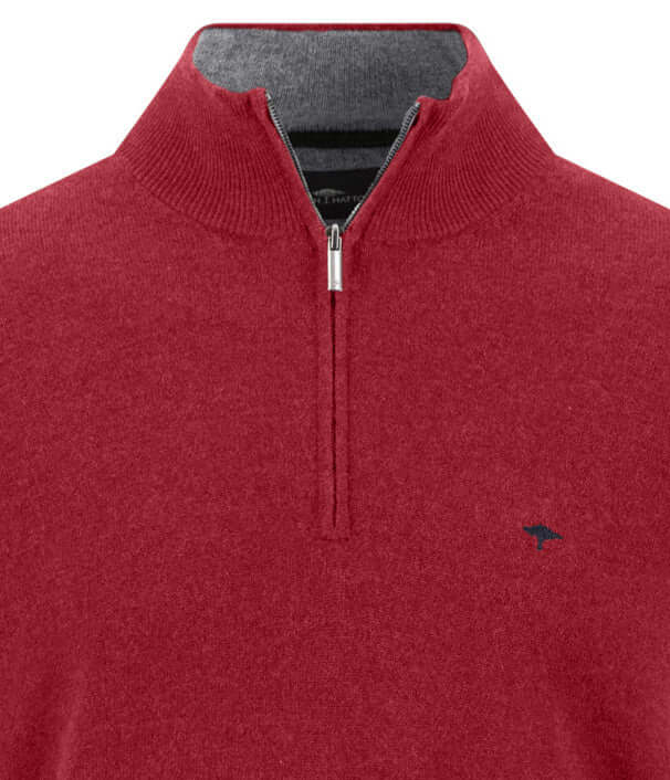 Fynch-Hatton Merino Cashmere Half Zip Jumper - 1614802-346 image 3