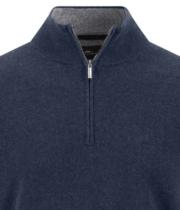 Fynch-Hatton Merino Cashmere Half Zip Jumper - 1614802-661 image 3