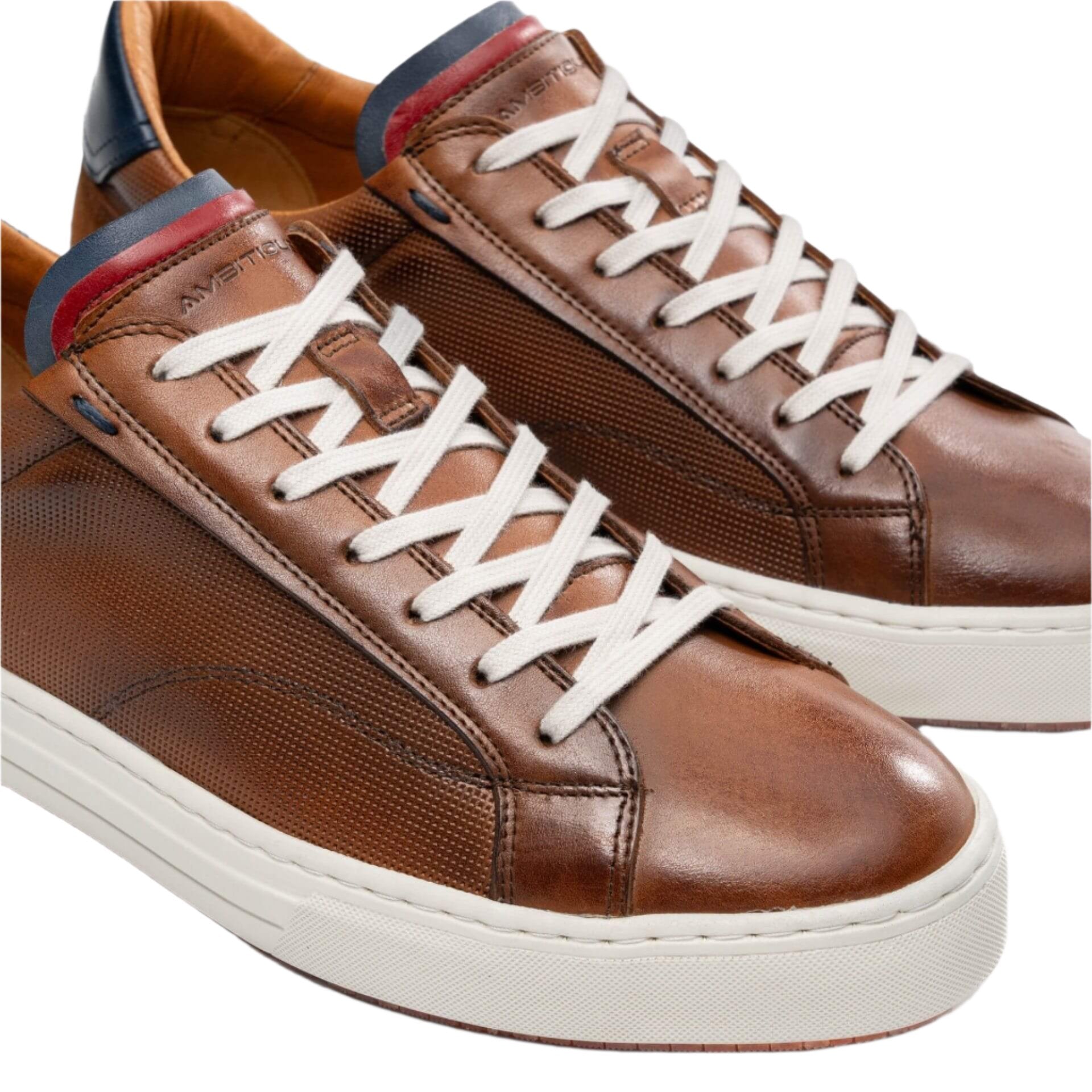 Ambitious Anopolis leather trainers in Camel, product view four