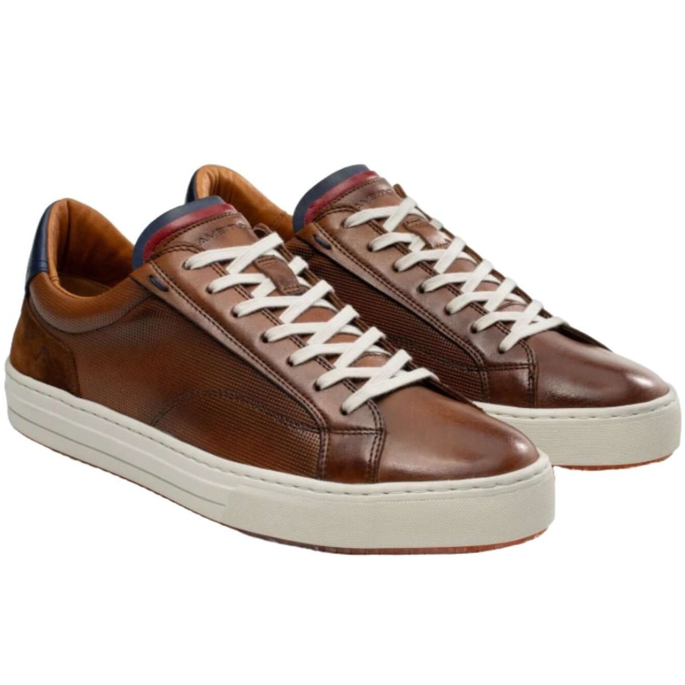 Ambitious Anopolis leather trainers in Camel, product view one